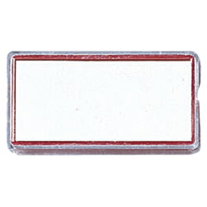 クラウン マグタッチカラー名札 小 赤 1 個 CR-MG80-R 文房具 オフィス 用品