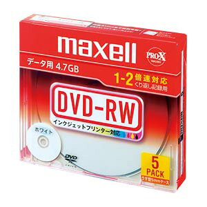 maxell DVD-RW 5 1  DRW47PWBS1P5SA [ ItBX pi