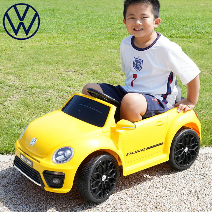 楽天市場】電動乗用カー ビートル イエロー フォルクスワーゲン VW 