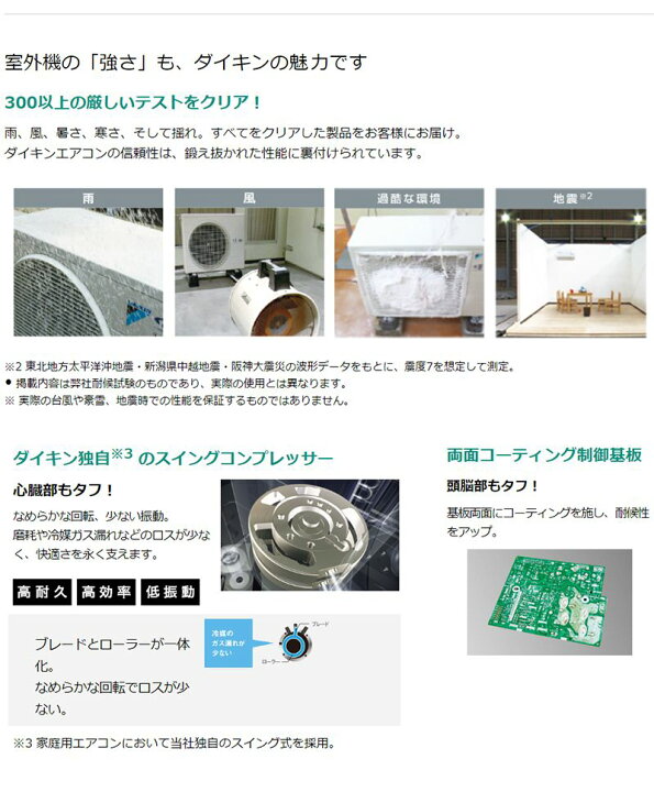 楽天市場】ダイキン ルームエアコン 6畳程度 S22XTCXS-W ホワイト CX 
