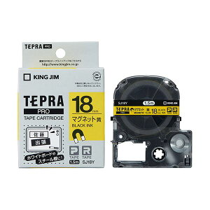 KING JIM(�L���O�W��) �e�v��PRO�e�[�v�}�O�l�b�g 18mm �� KJ-SJ18Y