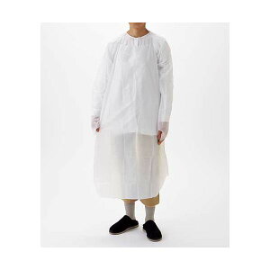 【まとめ】 ポリエプロン 親指フック付 ホワイト10枚入 【×2セット】