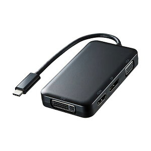 TTvC USB TypeC-HDMI/VGA/DVI/DisplayPortϊA_v^ ubN AD-ALCHVDVDP 1
