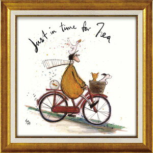 ユーパワー サム・トフト Gel加工 アートフレーム スクエア/Mサイズ 「お茶の時間」