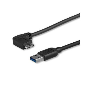 StarTech.com Micro USB3.0 �X�����P�[�u�� �Б�������L�^ 1m Type A�i�I�X�j-Micro B�i�I�X�j�u���b�N USB3AU1MLS 1�{