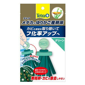 (まとめ)テトラ メダカのゆりかご産卵床 グリーン【×10セット】 (観賞魚/水槽用品)