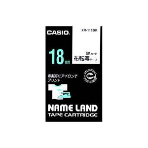�i�܂Ƃ߁j�J�V�I CASIO �z�]�ʃe�[�v XR-118BK �������œ]�� 18mm�y×3�Z�b�g�z (����s��)
