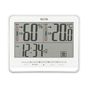 タニタ デジタル温湿度計 ホワイト TT-538WH 1個