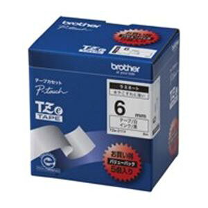 brother �u���U�[�H�� �����e�[�v/���x���v�����^�[�p�e�[�v �y���F6mm�z 5���� TZe-211V ���ɍ����� (����s��)