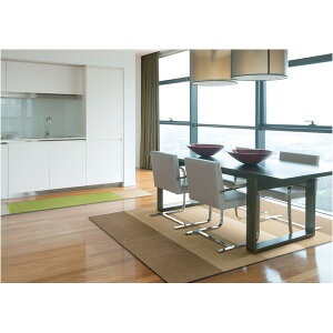 ホームタイルカーペット 【R-2002 50cm×50cm サンド 4枚入】 日本製 防滑 防音 防炎 スミノエ 『プレーン』 (代引不可)