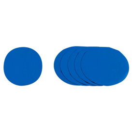 【モルテン Molten】 屋内用 マーカーパッド 6枚組 【ブルー】 直径約22cm 厚さ約1mm 日本製 収納ケース付き 〔スポーツ用品〕 (代引不可)
