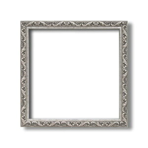 【角額】正方形額・深みのある額・壁掛けひも・アクリル付■8201 300角(300×300mm)「シルバー」 (代引不可)