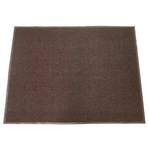 業務用 玄関マット/PVCコイルマット 【ブラウン】 120cm×180cm 長方形 屋外用 土砂防止仕様 『Funderful』 〔入口〕