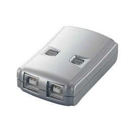 （まとめ） エレコム USB2.0対応切替器 2回路 USS2-W2 1台 【×2セット】 (代引不可)