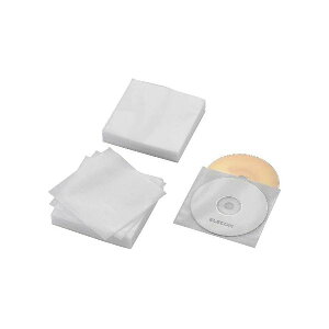 (まとめ)エレコム Blu-ray・CD・DVD対応不織布ケース スタンダード CCD-NWB120WH【×10セット】 (代引不可)