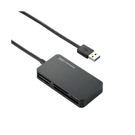 (まとめ)エレコム USB3.0対応メモリリーダライタ MR3-A006BK【×2セット】 (代引不可)