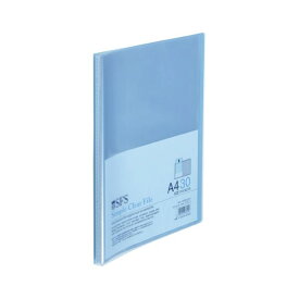 （まとめ） たんぽぽ A4クリアーファイル A4判タテ型（30ポケット） 109991070 ブルー 1冊入 【×10セット】 (代引不可)