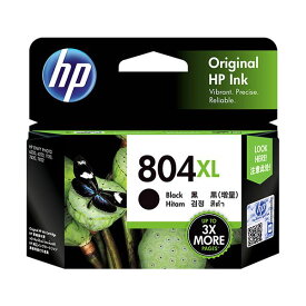 （まとめ）HP HP804XL インクカートリッジ黒(増量) T6N12AA 1個 【×2セット】 (代引不可)