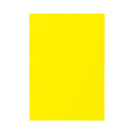 (まとめ) TANOSEE 色画用紙 四つ切 レモン 1パック（10枚） 【×30セット】 (代引不可)