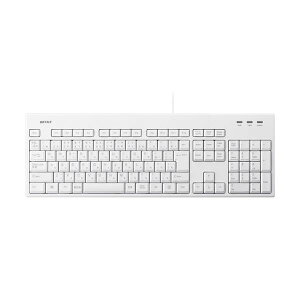 �o�b�t�@���[ USB�ڑ��L���t���L�[�{�[�h �ې􂢑Ή� �z���C�g BSKBU310WHZ 1�� (����s��)