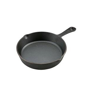【6個セット】 【キャプテンスタッグ】 スキレット/フライパン 【20cm】 鉄製 〔アウトドア キャンプ キッチン 台所 店舗〕 (代引不可)