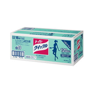 (まとめ) 花王 トイレクイックル 業務用 つめかえ用 1箱(120枚:10枚×12個) 【×5セット】 (代引不可)