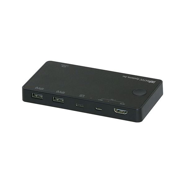 ラトックシステム 4K HDMIディスプレイ/USBキーボード・マウス パソコン切替器 （USB-C/Aパソコン対応） RS-240CA-4K (代引不可)のサムネイル
