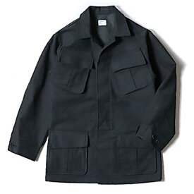 アメリカ軍 モールスキンファーティングジャケット レプリカ ブラック M (代引不可)
