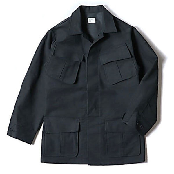 アメリカ軍 モールスキンファーティングジャケット レプリカ ブラック L (代引不可)