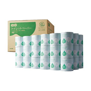 TANOSEE トイレットペーパー個包装 シングル 芯なし 130m 1セット(144ロール:48ロール×3ケース) (代引不可)