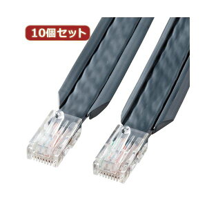10�Z�b�g �T�����T�v���C �A���_�[�J�[�y�b�gLAN�P�[�u���i�O���[�E5m�j KB-CP5-05X10 (����s��)