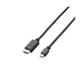【5個セット】 エレコム Mini DisplayPort-HDMI変換ケーブル/2m/ブラック AD-MDPHDMI20BKX5 (代引不可)