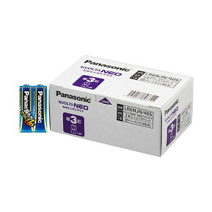 (まとめ)パナソニック アルカリ乾電池EVOLTAネオ 単3形 LR6NJN/40S 1箱(40本)【×3セット】 (代引不可)