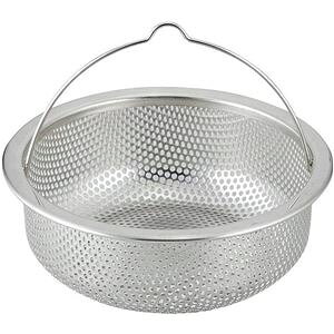 〔80個セット〕 排水口 ストレーナー ゴミ受け 約幅13.5cm 浅型 ステンレス 頑丈 水切れ抜群 SUIグート キッチン シンク 流し台 (代引不可)