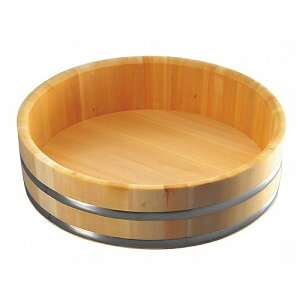 さわら 特上飯台 ステンタガ底竹巻 54cm 3升 34-45(代引不可)【送料無料】