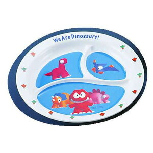 台和 メラミンお子様食器「ダイナソワーズ」 丸ランチ皿 RLV74