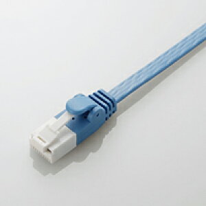 [ELECOM(�G���R��)] �c���܂�h�~�t���b�gLAN�P�[�u��(Cat6����) LD-GFT/BU100(������s��)�j�y���[���ցi�l�R�|�X�j�z�y���������z