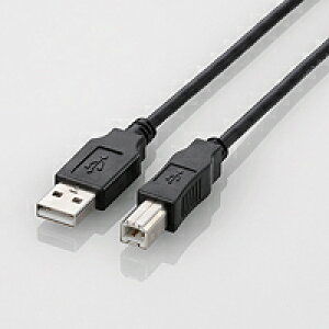 [ELECOM(�G���R��)] USB2.0�P�[�u��(1.5m ���R�l�N�^����������) U2C-BN15BK(����s��)