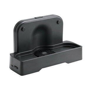 Nintendo Switch 2 �h�b�N�p ��p�t�@���X�^���h �{�̔��M�΍� �e���r���[�h�g�p�� �c�u���E���u���Ή� ���i�K���ʒ��� USB���d ���ׂ�~�ߕt�� �u���b�N GM-NS225DC01BK(����s��)�y���������z