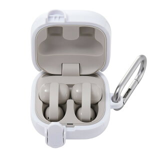 SONY LinkBuds Clip ���C�����X�C���z�� �P�[�X �ϏՌ� �J�o�[ �t�^�J���b�N�@�\ �����h�~ �J���r�i�t�� �G�A�[�N�b�V�����\�� TOUGH SLIM Lock �z���C�g TWS-SO261TSLWH(����s��)�y���������z