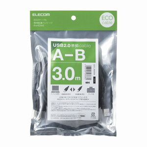 �G���R�� �G�RUSB2.0�P�[�u��/A-B�^�C�v/�G�R/3m/�u���b�N U2C-JB30BK(����s��)�y���[���ցi�l�R�|�X�j�z�y���������z