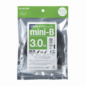 �G���R�� �G�RUSB2.0�P�[�u��/A-miniB�^�C�v/�G�R/3m/�u���b�N U2C-JM30BK(����s��)�y���[���ցi�l�R�|�X�j�z�y���������z