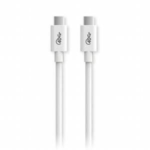 �G���R�� USB4�P�[�u�� �^�C�vC Type-C-TypeC �F�ؕi 0.8m �F�ؕi 40Gbps �[�d ���� USB PD �Ή� USB4-CC5P08WH(����s��)�y���������z