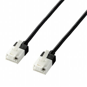 �G���R�� LAN�P�[�u�� Cat6A �X�[�p�[�X���� �c�����܂�Ȃ� 1m �u���b�N LD-GPASST/BK10(����s��)�y���[���ցi�l�R�|�X�j�z�y���������z