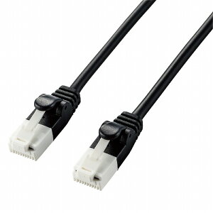 �G���R�� LAN�P�[�u�� Cat6A ���炩 �c�����܂�Ȃ� 1m �u���b�N RJ45�R�l�N�^ 10Gbps RoHS�w�ߏ���(10����) LD-GPAYT/BK10(����s��)�y���[���ցi�l�R�|�X�j�z�y���������z