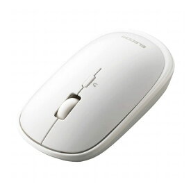エレコム ワイヤレスマウス BlueLED Bluetooth 4ボタン 薄型 モバイルマウス 収納ポーチ付き 割り当て機能 ホワイト M-TM10BBWH(代引不可)【送料無料】