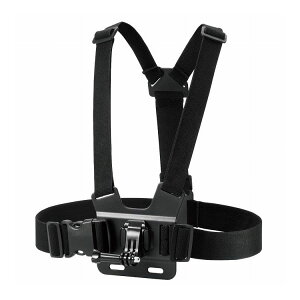GoPro HERO9/8/7/6/5/MAX�p �}�E���g �`�F�X�g�^ �n���Y�t���[�B�e �N�C�b�N�����[�X�o�b�N���}�E���g �n�[�l�X ���E�ȒP �u���b�N AC-MBCH01BK �G���R��(����s��)