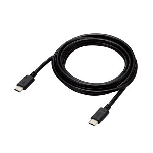 ELECOM GR USB Type C P[u ( ^Cv C to C ) 2m PD 100W XP[u ^RlN^ y iPhone p\R X}z  Type-C @Ή z ubN MPA-CC5P20BK(s)y[֔zzy