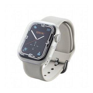 ELECOM AbvEHb` Jo[ P[X Series 7 [ 41mm ] tJo[ \tg Sʕی t  ϏՌ Eh~ Apple Watch fԍ[ A2473 ] TPU NA GR AW-21BFCUCR(s)y[