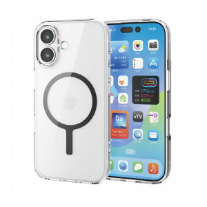 �G���R�� ELECOM iPhone 17 �P�[�X �n�C�u���b�h �Ռ��z�� MAGKEEP ���͋z�����C�����X�[�d�Ή� �u���b�N PM-A25AMAG02BK(����s��)�y���[���֔z���z�y���������z